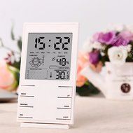 Indoor Digital LCD Hygrometer Thermometer Temperature Humidity Meter Alarm Clock N4