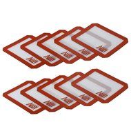 Silicone Alley, 10 Non-stick Silicone Mat Pad, Small Rectangle 5 X 4 Inch, Blue N5
