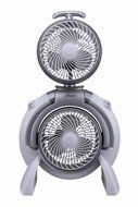 Hunter FSQQ 3-Speed Adjustable Dual Portable Fan in White (Room Fan, Portable Fan)