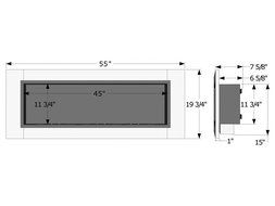 Ignis Ventless Bio Ethanol Fireplace Ardella with Safety Glass N5