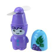 ANKKO Portable Lovely Fruit Style Mini Fan Battery-Operated Cooling Fan (Strawberry) N9