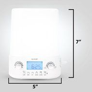 SunSOUNDS Colored Sunrise Simulation Wake Up Light with 10 Brightness Settings , Bluetooth Stereo Speaker and...