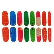 EVTECH(TM) 8 Pcs Colorful Gradient Nail Polish Strips 16 double-ended Nail Decals Strips Nail Art Tips Foils Sticker... N7