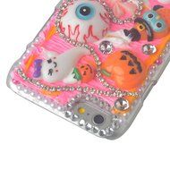 Spritech(TM) 3D Handmade Crystal Phone Case for Iphone 7 4.7inch,Helloween Style Monster Pumpkin Design Smartphone...