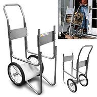 GHP 30"x19"x48" Heavy Duty Firewood Log Rack Cart Mover Hauler