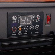 Fanala 1500W Quartz Infrared Electric Fireplace Heater with Remote Function 1800 sq.ft N8