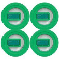Pyrex 7202-NLC Green No-Leak Vented Round Storage Lid for 1 Cup Bowl (4-Pack) N2