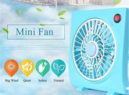 Summer Table USB Mini Fan For Home Office With 3 Rotary Vanes Desktop Electric Square Silent Rotate the Page Fan... N8