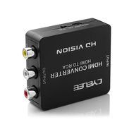 Cyelee 1080P HDMI to RCA Composite Video Audio Converter with HDMI Cable - 6 Feet(2 Meters) N8