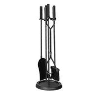 Blue Rhino UF Black 5-piece Fire Tool Set, Finish With Modern Styling That Will Accent A Variety Of Decor.