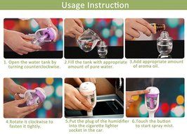 Mini Car Aromatherapy Humidifier Car Charger with Fresh Purification Function N5