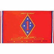 Usmc Marine Corps 1St Division Flag Poly 3Ft X 5Ft by Flag