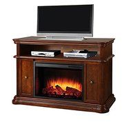 Pleasant Hearth Melton Media Fireplace in Mahogany Finish N7