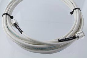 MPD Digital RG8x-W-PL259-65ft VHF Antenna Cable RF CB &amp; AIS Mini-8 Coaxial Jumper Silver Teflon PL-259 65' N9