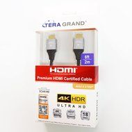 Tera Grand - Premium HDMI Certified 2.0 Cable with Aluminum housing, Supports 4K HDR UltraHD, 18 Gbps, 4K/60Hz... N3