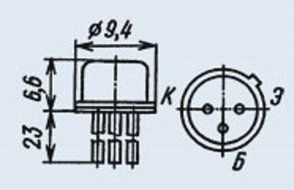 Transistor silicon military 2T708A USSR 4 pcs
