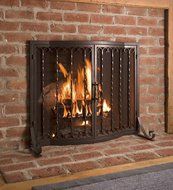 Plow &amp; Hearth Portico Fire Screen, 38'' x 31'' N2
