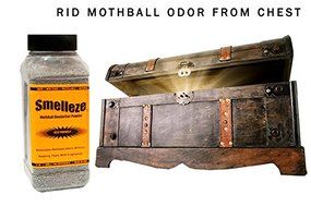 SMELLEZE Natural Moth Ball Odor Remover Deodorizer: 50 lb. Granules Rids Mothball Vapors N3