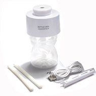 Portable Bottle Cap Air Humidifier with Bottle for Office Home Travel - Blue N3