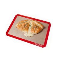 Yontree Silicone Baking Mat Cookie Sheet 2xQuarter Size Brown Base &amp; Red Edge N21