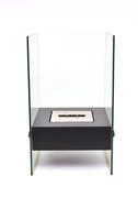 Chic Fireplaces Bismarck Luxury Ventless Black Free Standing Modern Bio-ethanol Fireplace Stainless Steel Burner... N3