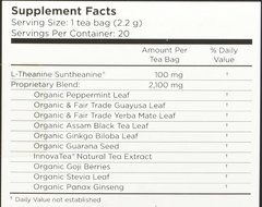 CogniTea Productive Energy Tea for Mental Clarity and Focus made with L-Theanine, 20 Count N2