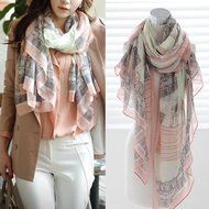 Fashion Women Long Cotton Scarf Wrap Ladies Shawl Girls Large Silk Scarves New