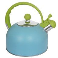 Veica High Quality Stainless Steel Tea Keatle,Multicolor,2.5L Whistling Tea Pot.Blue N5