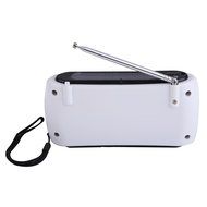 Dynamo Crank LED Flashlight AM/FM Radio w/ Solar, Antenna, &amp; LCD Display