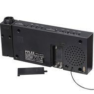 PPLEE 1.8&quot; LED Dimmable Projection Clock Radio with FM,USB Charging,Dual Alarm,Battery Backup,Sleep Timer,Snooze