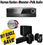 Harman Kardon Audiophile Performance Home Theater Receiver (AVR 1610S) + Polk Audio 5.1 TL1600 Speaker System...