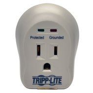Tripp Lite 1 Outlet Portable Surge Protector/Suppressor, Wall Mount Direct Plug-in, &amp; $5K INSURANCE (SPIKECUBE)