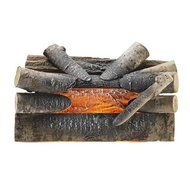 Fire Electric Crackling Natural Wood Fireplace Decor Home Glowing Safety Realistic Flames Ember Camp Place Cottage...
