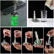 AGPtek Portable Mini Humidifier with Changing Color LED Crystal Glass for Ultrasonic Room, Bedrooms, Home and... N6