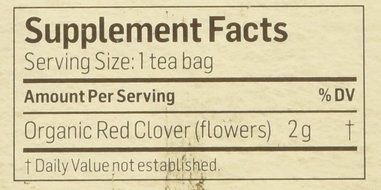 ALVITA TEA,OG2,HERBAL,RED CLOVER, 24 BAG N2