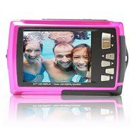 SVP Aqua 5800 Pink 18MP Dual Screen Waterproof Digital Camera