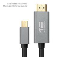 TechElec Gold Plated Mini DisplayPort to HDMI HDTV Thunderbolt Compatible Cable, 6 Feet, Black
