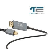 TechElec Gold Plated Mini DisplayPort to HDMI HDTV Thunderbolt Compatible Cable, 6 Feet, Black N3