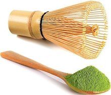uVernal Matcha Whisk &amp; Tea Spoon Natural Bamboo Matcha Green Tea Powder Bamboo Whisk (Chasen) for Preparing Matcha