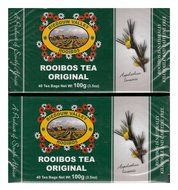 Rooibos Tea: 100% Natural South African (80 Oxygen Bleached Bag Count 7.0oz) Red Bush Healthy Herbal Tea. Caffeine... N10