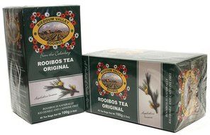 Rooibos Tea: 100% Natural South African (80 Oxygen Bleached Bag Count 7.0oz) Red Bush Healthy Herbal Tea. Caffeine... N11