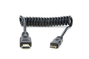Atomos Full HDMI to Mini HDMI Coiled Cable (11.8-17.7")
