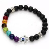 Mens Womens 7 Stone Chakra Healing Reiki Prayer Bead Bracelet For Gift New N3