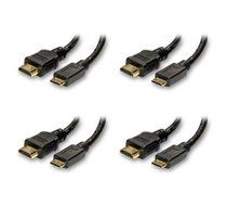 Gold Plated HDMI to HDMI Mini cable, 1.83 meters, 6 feet