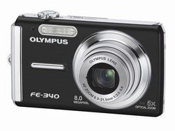 Olympus FE-340 8MP Digital Camera with 5x Optical Zoom (Silver)