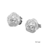 Fashion Women Silver Cherry Flower Ear Stud Earrings Jewelry New N6