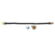 Stanbroil 3/8" X 18" Non-Whistle Flexible Flex Gas Line Assembly Kit for NG or LP Fire Pit and Fireplace N2