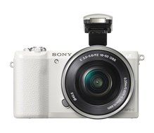Sony a5100 16-50mm Mirrorless Digital Camera with 3-Inch Flip Up LCD (White) N3