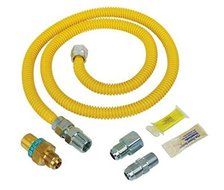 Peerless Universal Gas Installation Kit - 48&quot; hose and Safety + PLUS Valves