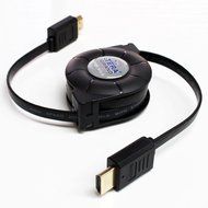 Tera Grand RETH-WH96-BK HDMI A Male to A Male Retractable Cable, 3-Feet N5